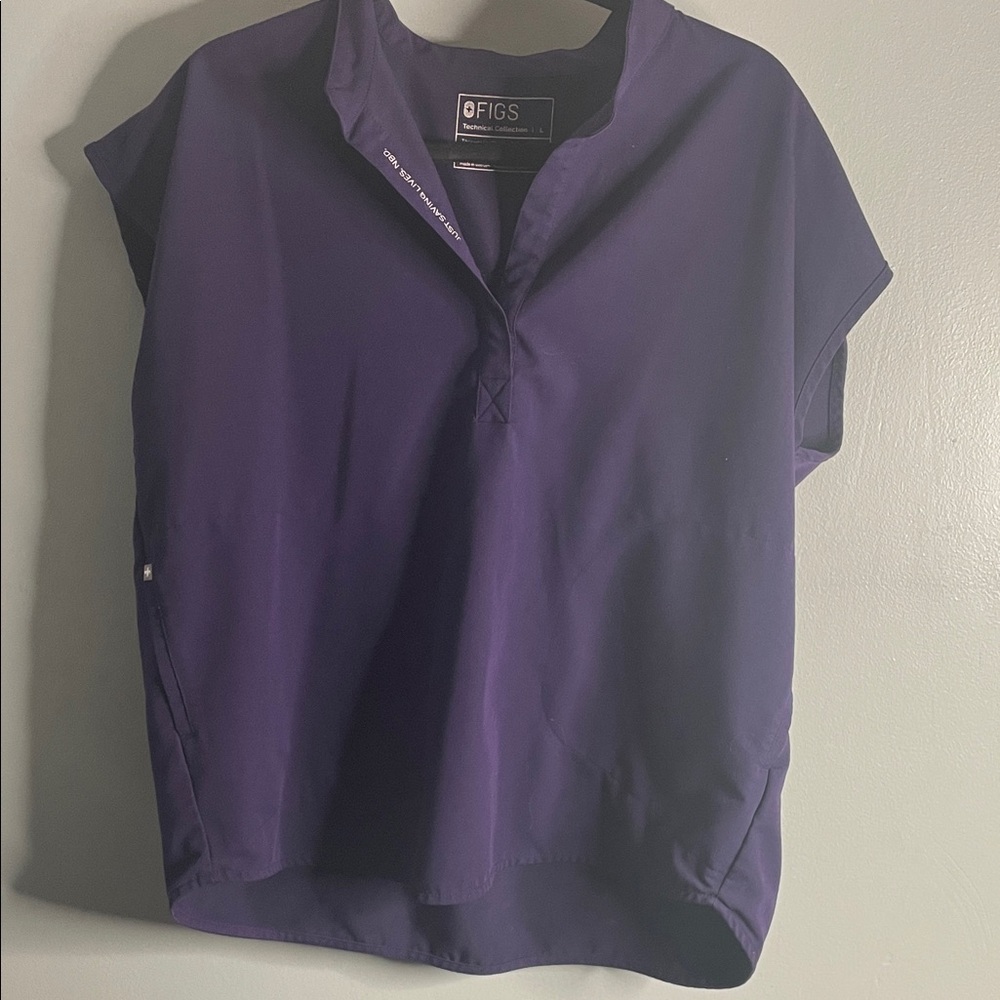 Figs Women's Deep Purple Blouse